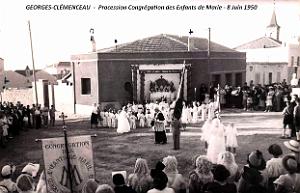 2941- Georges Clemenceau - Congregation Enfants de Marie - 8 Juin 1950 - Maison Marius Nalin